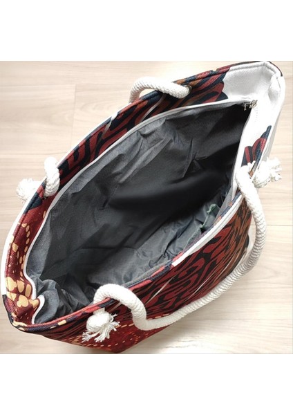 Deniz Yıldızı Istiridye Desenli Plaj Çantası modelleri