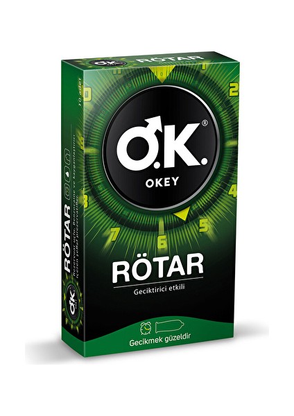 Okey Prezervatif Rötar 10'lu (5 Adet)
