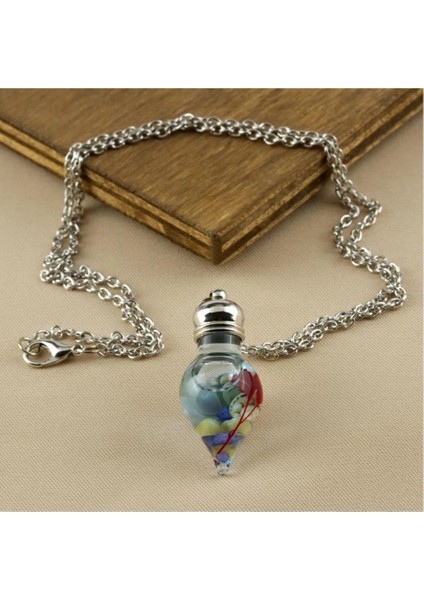 Sulu Çiçek Fanus Canlı Kolye fiyatları