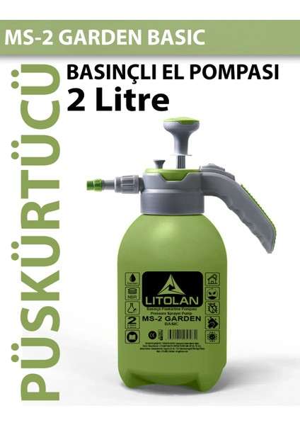 2 Litre Basınçlı Püskürtme El Pompası