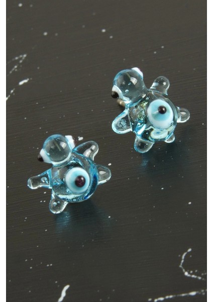 Kaplumbağa Cam Küpe