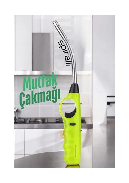 Bfs Spiralli Mutfak Çakmağı Barbekü Mangal Mum Çakmağı