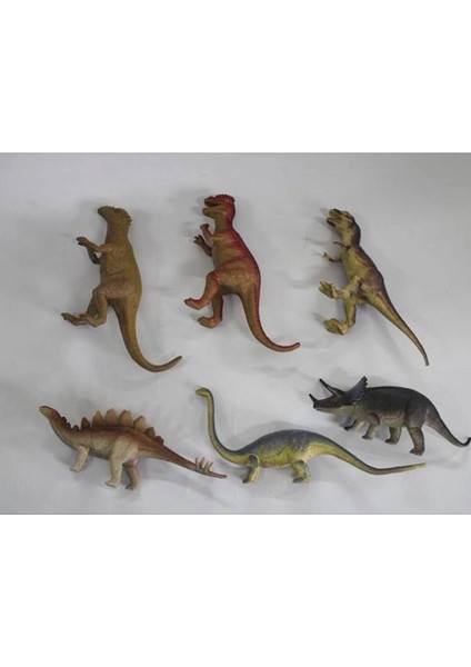 SH-9001-VARDEM Poşetli 6pcs 8 Inch Çiftlik Hayvan ve Dinozor Set modelleri