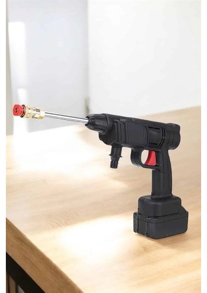 Bahçe ve Araba Yıkama Tabancası Su Basınçlı Hazneli Bataryalı Oto Yıkama