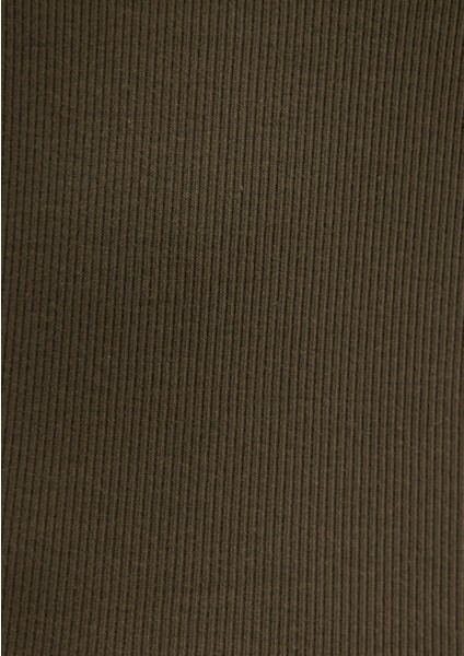 Uzun Kollu Haki Tişört 1613851-87538