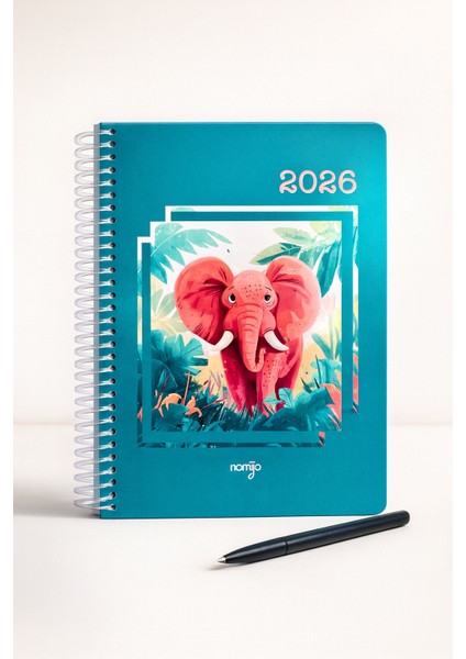 2026 Ajanda A5 Boyut Desenli