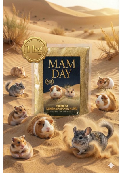 Chinchilla - Hamster ,- Ginepig Banyo Kumu, Kemirgen Kumu 1 Kg.