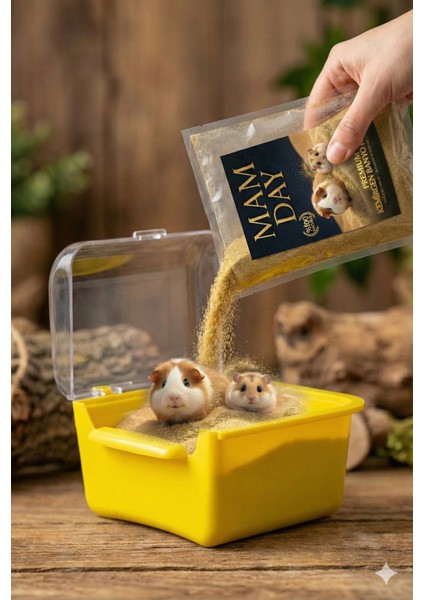 Chinchilla - Hamster ,- Ginepig Banyo Kumu, Kemirgen Kumu 1 Kg. fırsatları