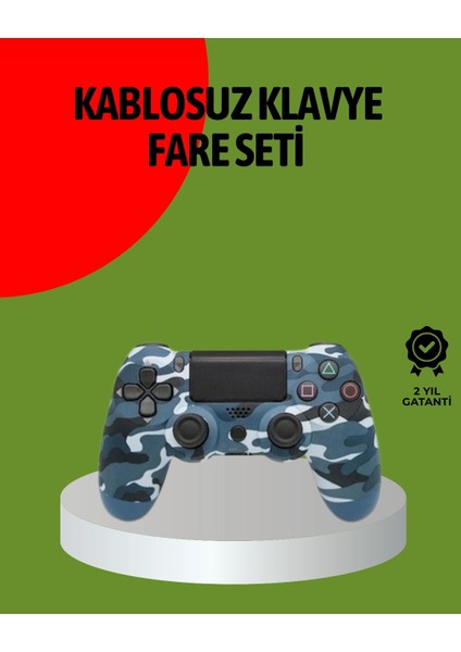 Ps4 Kablosuz Oyun Kolu Gecikmesiz Bağlantılı Ergonomik Tasarımlı