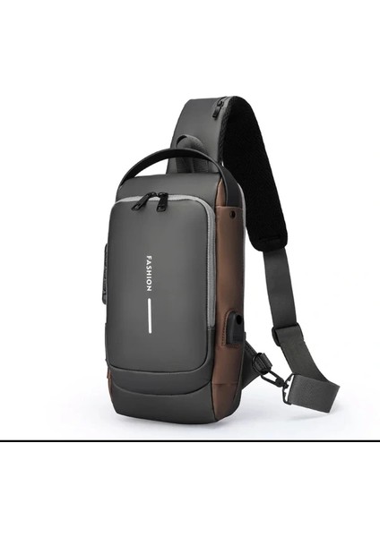 Powerbank Destekli Erkek Ön Göğüs Çantası modelleri