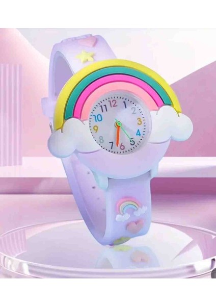 Büyüleyici Mor Gökkuşağı 🌈kuvars Sevimli Saat
