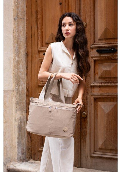 Kadın 6 Gözlü Kullanışlı Su Geçirmez Kumaş Büyük Boy El ve Omuz Çantası fiyatları