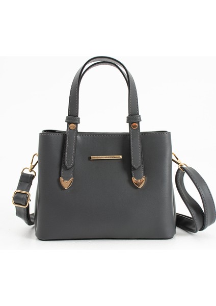 Kadın Uzun Askılı 4 Bölmeli Gold Aksesuarlı Sade Şık Omuz ve El Çantası fırsatları