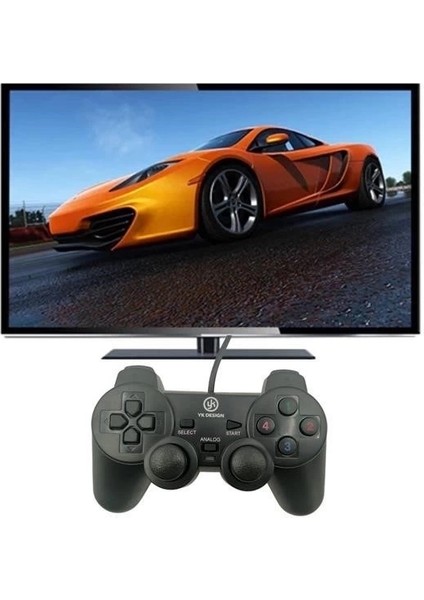 Çift Titreşimli USB Kablolu Oyun Kolu Pc Uyumlu Vibration Gamepad fiyatları