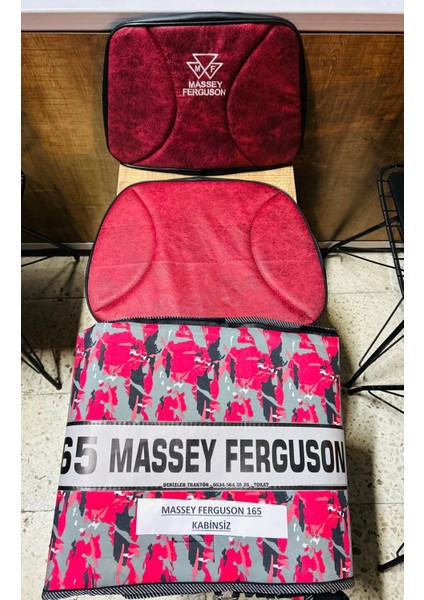 Massey Ferguson 165 Kabinsiz Traktör Su Geçirmez Branda ve Mf Armalı Koltuk Kılıfı