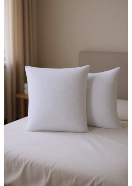 Beyaz Desenli Bamboo Yastık (50X70) 2 Adet fırsatları