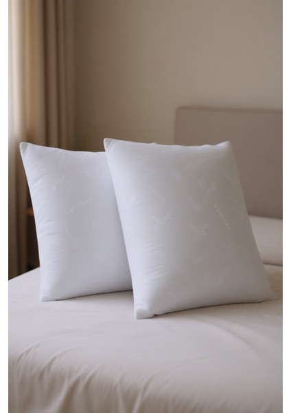 Beyaz Desenli Bamboo Yastık (50X70) 2 Adet indirimleri