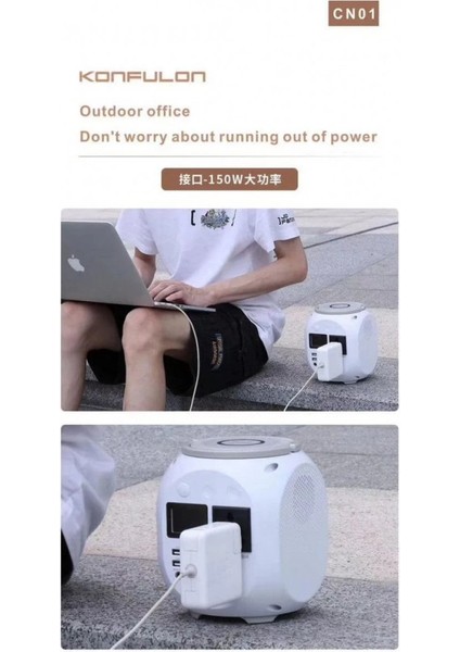 OMR02 CN01 Powerbank 45.000 mAh Kamp Şarj PD - Beyaz modelleri