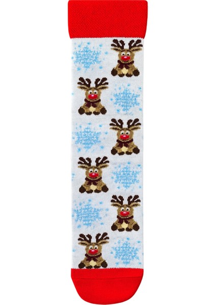 Yılbaşı 4’lü Renkli Çorap Seti Noel Temalı Hediye Kutulu modelleri