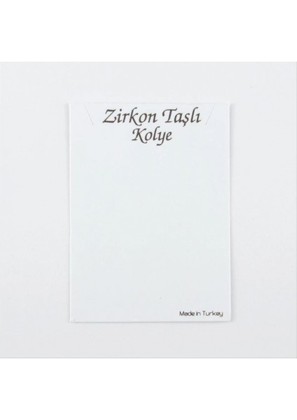 Zirkon Kolye Kartı