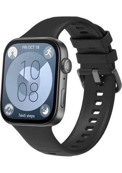 Huawei Watch Fit 3 Klasik Kordon - SIYAH-(5796)