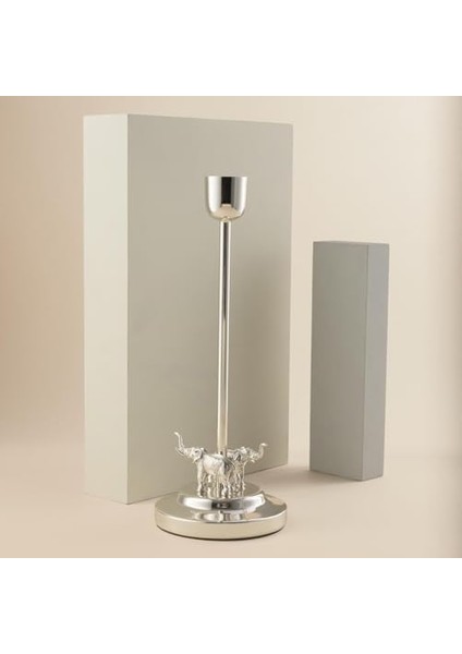 Ganesha Gümüş Şamdan