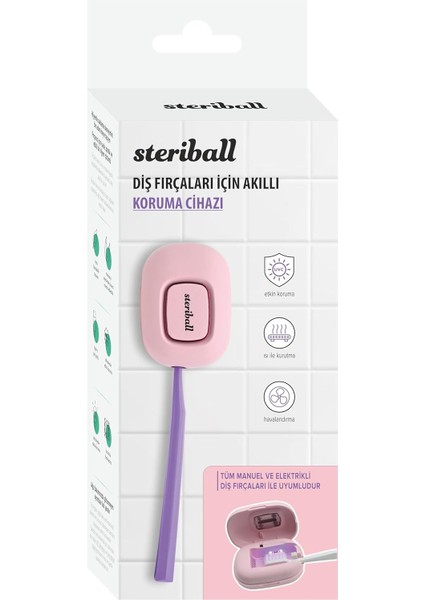 Diş Fırçaları Için Akıllı Koruma Cihazı Diş Fırçası Için - Beyaz