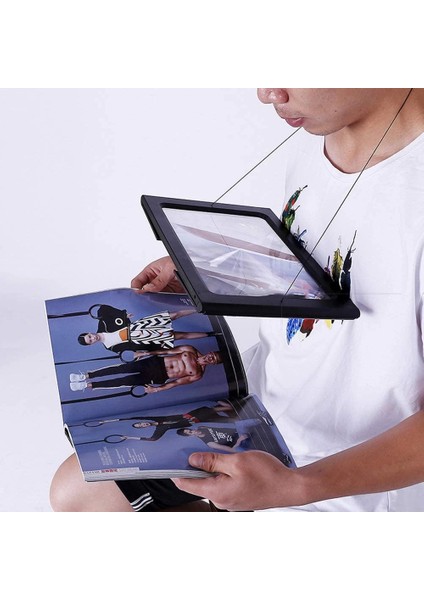 Yaşlılar Için A4 Boyutu Masa Tipi Işıklı Okuma Büyüteç TH275205B fırsatları