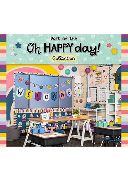 Oh Happy Day 8" Asılı Kağıt Fenerler