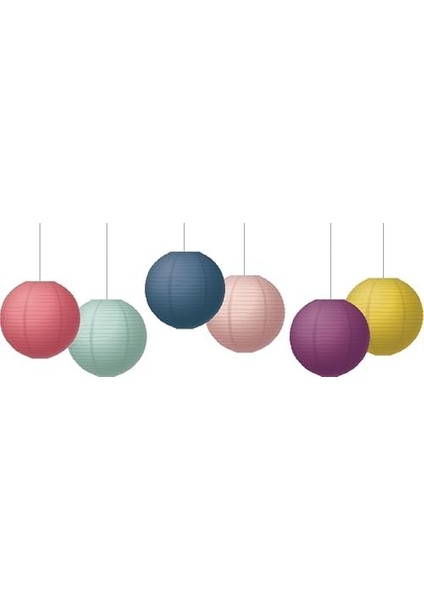 Oh Happy Day 8" Asılı Kağıt Fenerler modelleri