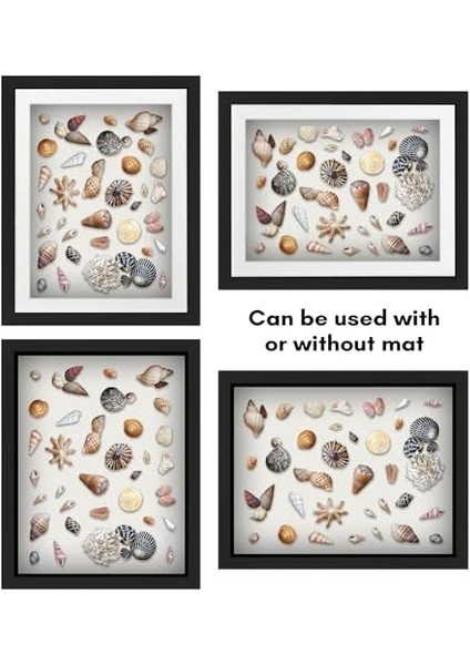 Americanflat 11X14 Gölge Kutusu Çerçeve Siyah 9X12 Mat ve Yumuşak Arka - Duvar Veya Masa Üstü Ekran Için Tasarlanmış Ahşap ve Kırılmaya Dayanıklı Camlı Büyük Gölge Kutusu Çerçevesi fiyatları