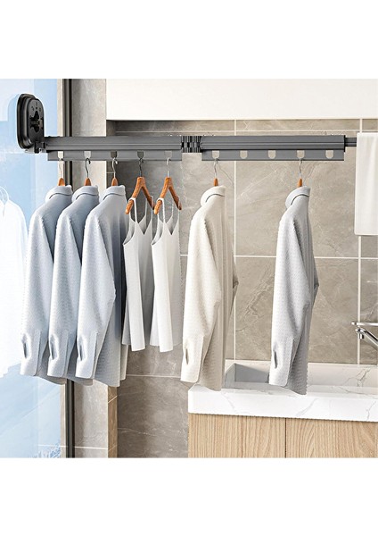 Vantuzlu 3 Kanatlı Çamaşır Askısı (5 Adet)