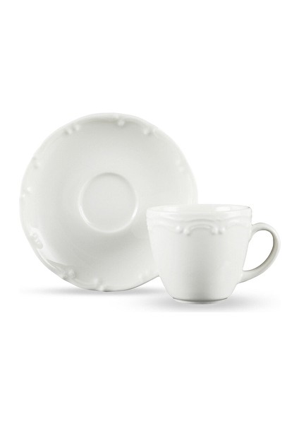 Liana Kahve Seti Krem 12 Parça (3 Adet)