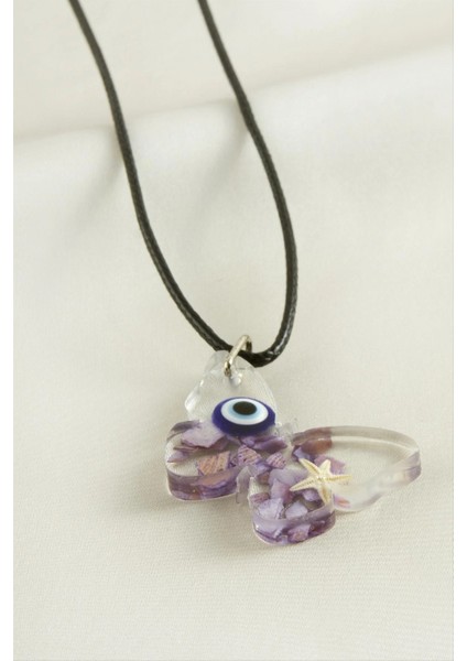 Ieg Kelebek Epoksi Kolye