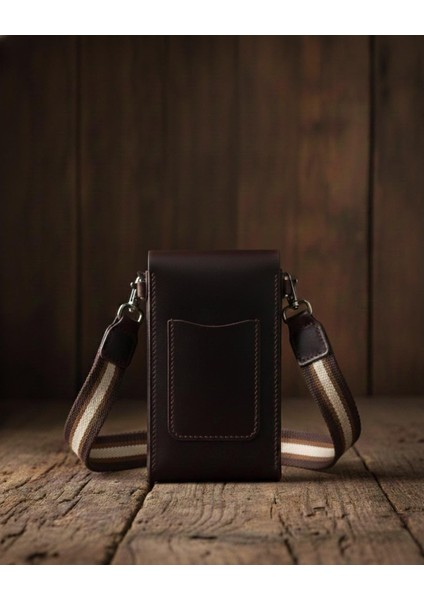 El Yapımı Hakiki Deri Telefon ve Mini Çapraz Çanta (9.5X17X5 Cm) modelleri