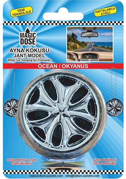 Okyanus Asmalı Oto Kokusu (4 Adet)