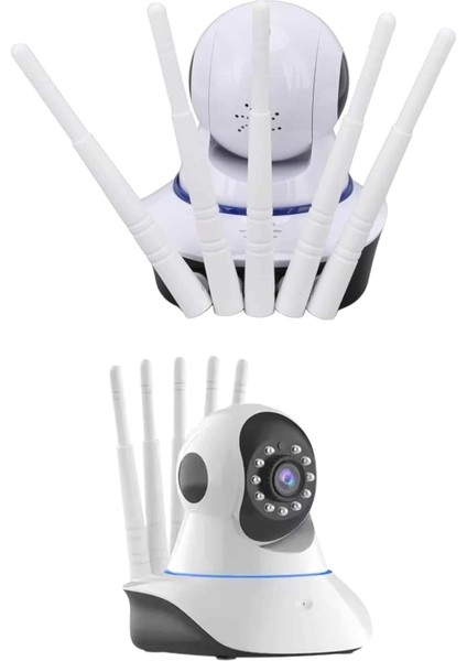 LED Aydınlatmalı 5 Antenli Motorlu 1080P Wifi Kamera Sensörlü fırsatları