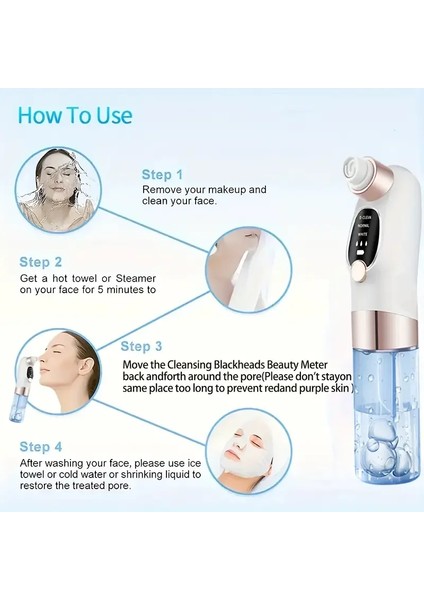 Egonex (Sulu) Sterilizasyonlu Vakumlu Cilt Gözenek Siyah Nokta Temizleyici 6 Başlıklı fiyatları