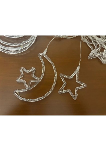 Ay Yıldız Perde LED 10 Saçaklı fiyatları
