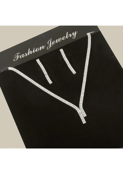 Ieg Tamtur Baget Taşlı Lüks Set Kolye 4 mm fiyatları