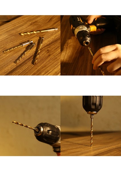 Hss Matkap Ucu 1/4 Hex 13 Parça Hss Tungsten Karbür Matkap Uç 1.5-6.5mm Titanyum 722460 fiyatları