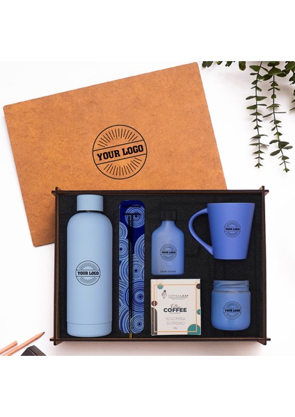 Vıp Ahşap Kutulu Kurumlara Özel Hediye Seti 3626-10