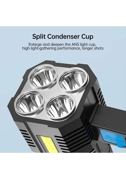 5W USB Şarjlı El Feneri (5314) fırsatları