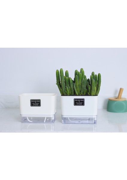 Otomatik Sulamalı Dikdörtgen Akıllı Saksı