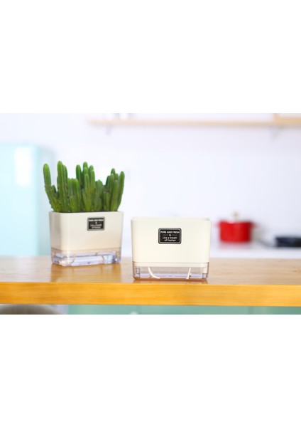 Otomatik Sulamalı Dikdörtgen Akıllı Saksı