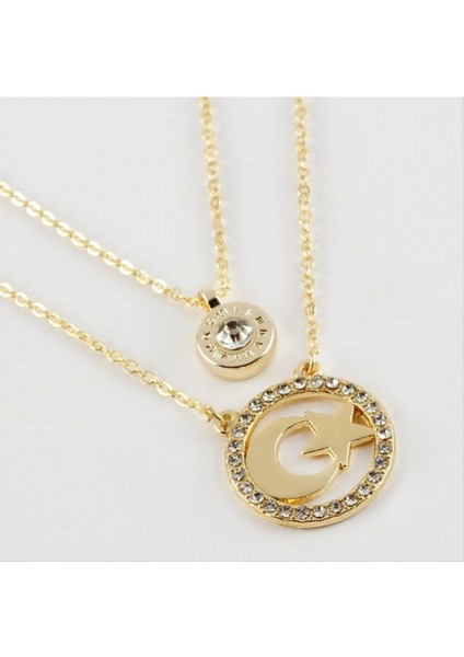 Ieg Ay Yıldız Figürlü Yeni Sezon Ikili Kolye