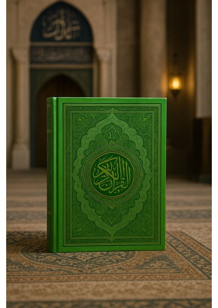 Kuranı Kerim Orta Boy Yeşil Renk 17X24 cm Renkli Kuranı Kerim Kolay Okunabilen indirimleri