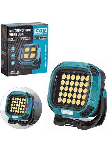 MX-W893 4000K - 7000K - Kırmızı 30 Cob Ledli 30 Watt Çok Fonksiyonlu Çalışma Lambası (P