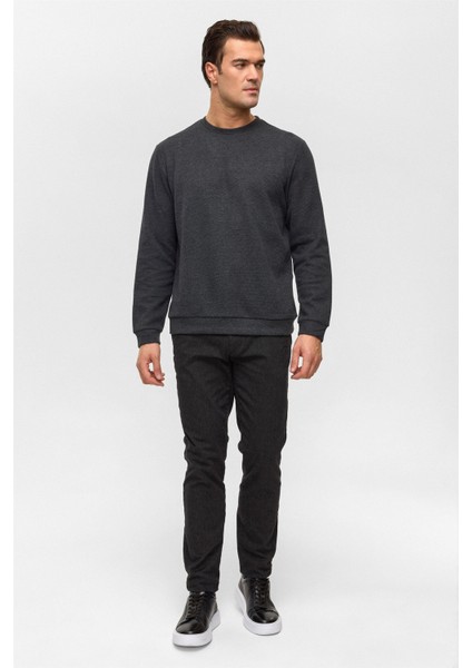 O Yaka Selanik Erkek Sweat SW2013700010 Antrasit modelleri