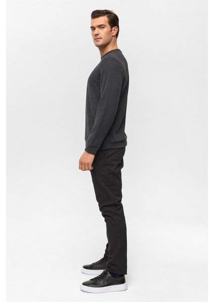 O Yaka Selanik Erkek Sweat SW2013700010 Antrasit indirimleri